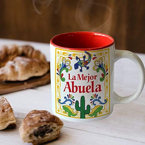 E. H. G | Кафеена чаша Taza de Cafe La Mejor Abuela, Чаша Испанци дизайн Regalos Para Mi Abuela, Испанското е най-Доброто