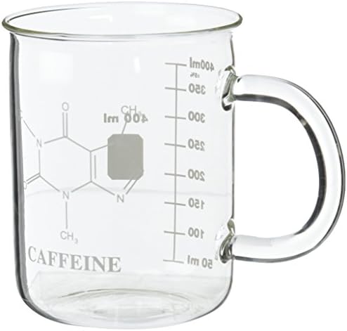 Научна Стъклена Чаша-мензурка за кофеин (450 мл)