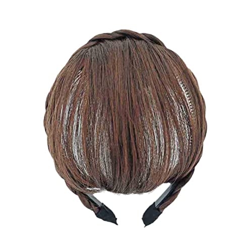 Натурална носи етикет за услугата бретон, шнола за коса, дълга перука, синтетична лента за коса, превръзка на главата