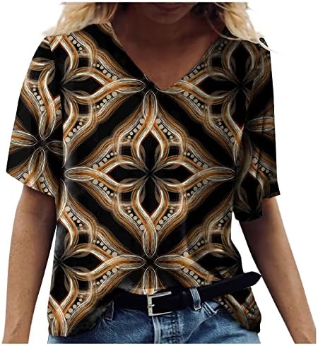 Ризи Дамски Елегантни Ежедневни Модни Дамски Блузи Летни Големи Размери Реколта Работни Блузи Къс /Дълъг Облекло За Почивка, Туника, Риза