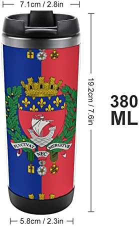 Парижки Флаг Пътни Чаши за Кафе с Капак, Изолирани Чаши, Бутилка За Вода С Двойни Стени От Неръждаема Стомана