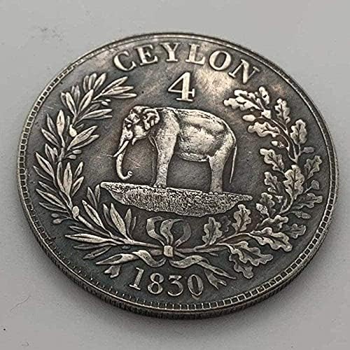 Петно 1830 Британски Георг IV Антични Стара Сребърен Медал са подбрани Медна Монета Сребърна Възпоменателна Монета Копие Спомен Новост Монета, Монета за Подарък