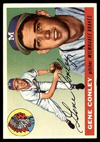 1955 Topps # 81 Джин Конли Милуоки Брейвз (Бейзболна картичка) VG/EX Брейвз