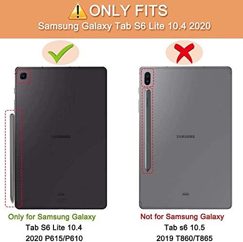TPACC за Samsung Galaxy Tab S6 Lite Калъф 2022/2020 Модел SM-P610/P613/P615/P619, Тънък Сгъваем Калъф от изкуствена кожа