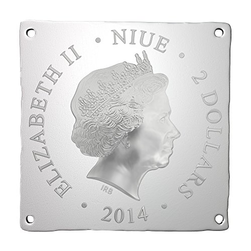 Доказателство Niué 2014 - Световно наследство - Божият Агнец - 1 унция - Сребърна монета - 2 долара, без да се прибягва
