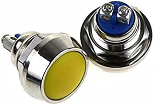 BUDAY 12 мм незабавен Метален Бутон превключвател Цветни ключове Сферична Модификация автомобил От Неръждаема Стомана Звук на звънец Switch (Цвят: червен)