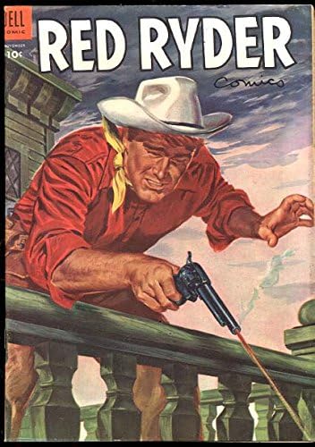 RED RYDER COMICS #136 ИЗВЕСТНАТА КОРИЦА GUNFIGHT COMICS-1953 DELL FN +