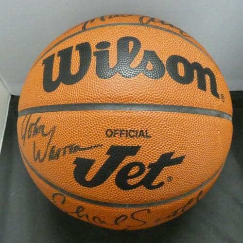 Големите играчи Никс Уолт Фрейзър Рийд Дебушер Скот Хольцман Подписаха Писмо JSA за Топката - Баскетболни Топки с Автографи