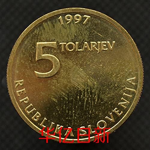 Словенская Монета 5 Др, 1997 KM38 Азбука Европейските Чуждестранни монети