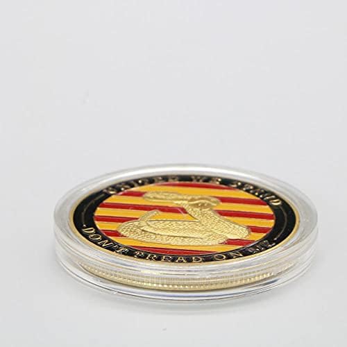 Съединените Щати Без Змии 1776 Паметник Не Стъпвайте на Възпоменателни Монети Подарък Колекция от Монети Любителски Колекция