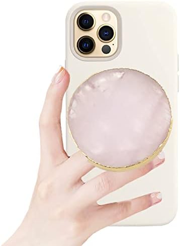 Стойка за телефон с кристали LCLUCKYLK - Писалка за мобилен телефон с Скъпоценния камък, Писалка за телефон с кристали от естествен камък, дизайн неправилна форма със зл