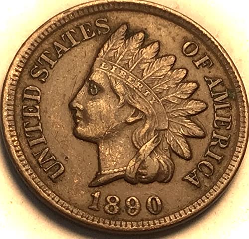 1890 P Продавачът индийски Цента на формата на главата на Пени За Необращенном