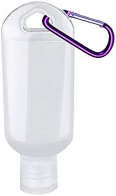 BLMIEDE Капацитет 30 мл Контейнери Запечатан Пластмасов Ключодържател Прозрачни Бутилки Празни Пътни Почистващи Експрес-Чаена Чаша (лилаво # 2, един размер)