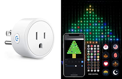 Aoycocr Smart Plug Работи с Потребителски гирлянди за щори Алекса Google Home