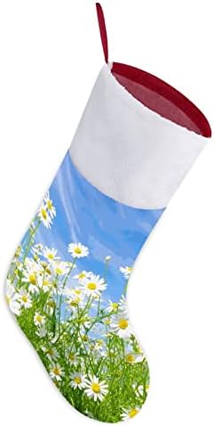Цвете Маргаритки Коледни Окачени чорапи Чорапи за Коледно Камина Празничен Начало Декор