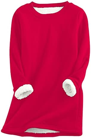Модни Дамски Ежедневни Обикновена Риза с кръгло деколте и Дълъг Ръкав, Блузи, Блузи, Потници