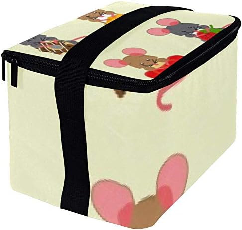 Фланец Обяд-Бокс, Изолирано Кутия за Bento за Мъже И Жени, многократна употреба Ведерко за Обяд с пагон, Семейна Мишка