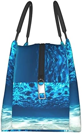 Чанта за обяд с принтом Evealyn Underwater Ocean View - Обяд-бокс Преносими богат на функции Термоизоляционная чанта, Подходяща за пикници, пътувания в офис