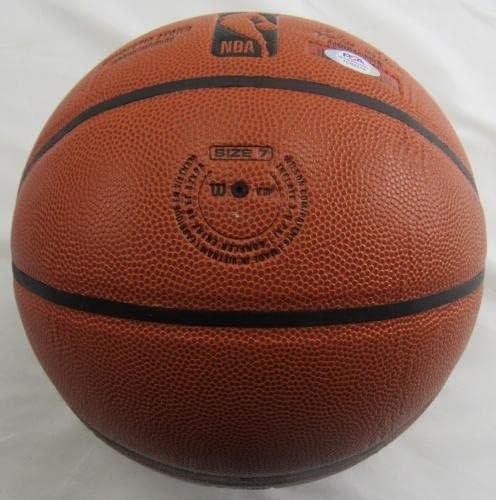 Баскетболна топка Кевин Гарнет с Автограф на Уилсън NBA Basketball w/Insc PSA/DNA 1C8851 - Баскетболни топки с автограф