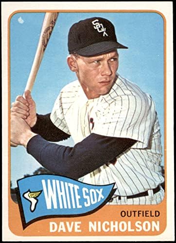 1965 Topps 183 Дейв Никълсън Чикаго Уайт Сокс (бейзболна картичка) NM/MT White Sox