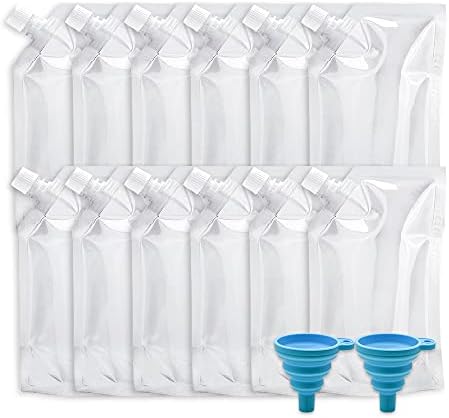 Пластмасов Фляжка за Мешочков с Алкохол, 12 броя, Маскируемые Круизни чанти, Комплекти Фляжек за дискретно съхранение