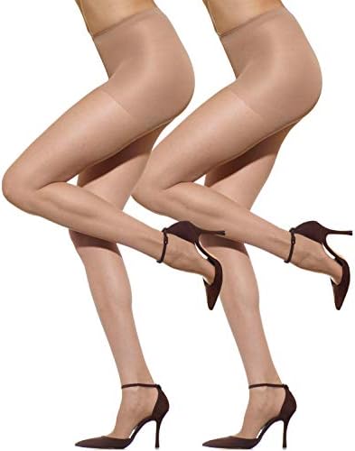 Дамски чорапогащи silkies са Ultra Sheer Control Top (2 чифта в опаковка) - Леки, удобни, идеални седят на фигурата