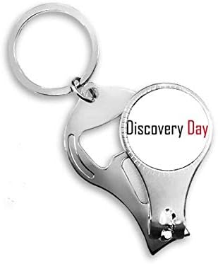 Празнувайте Деня на откриването на Канада Благословия Ножица за Нокти Халка Ключодържател Отварачка за Бутилки Машина