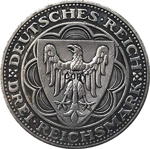 Немската Реплика Възпоменателни монети Монета не се предлага за 100-годишнината на германския 30-мм проба на 1927 г.