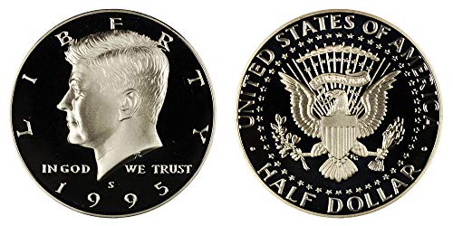 Монетен двор на САЩ, 1995 г., С Дълбока Камеей Proof Kennedy Half DCAM