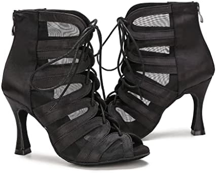 YYTing/ Дамски Обувки за Балните Танци, Обувки за Латино Салса, Обувки за изяви на ток 3.5 инча