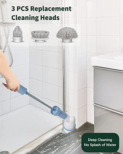 Електрически Чистач-Четка За къпане, Четка за Почистване на Душ, Електрически Тела за Баня, Скрубер за пода в банята,