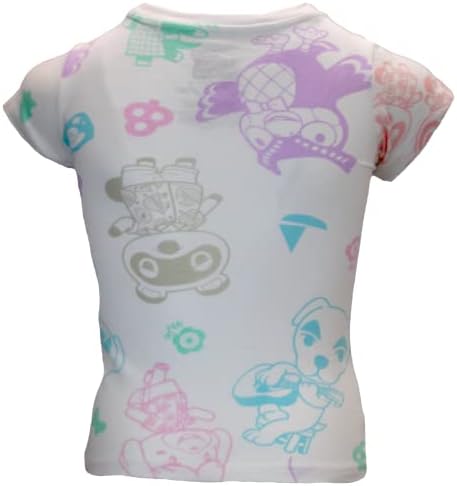 Тениска за момичета Nintendo Animal Crossing от 2 опаковки, Комплекти тениски за момичета Animal Crossing New Horizons