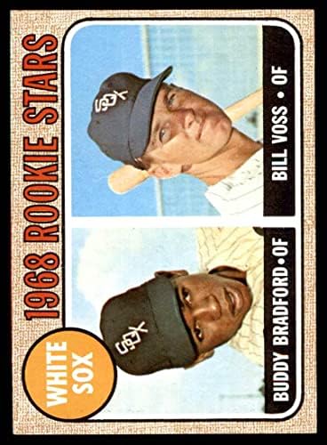 1968 Топпс 142 Начинаещи Уайт Сокс Бъди Брадфорд/Бил Voss Чикаго Уайт Сокс (бейзболна картичка) Ню Йорк /Mount Уайт