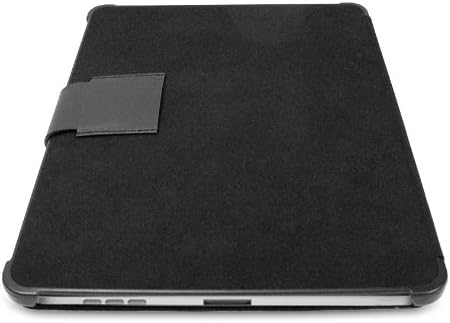 Macally Book Stand Защитен Калъф от Микрофибър и поставка за iPad - Черен