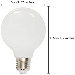 Led крушка на Едисон G50 3W Globe, Естествен Бял 4000 До 110 В, Не регулируема основа 100Lm E26/E27, украса от млечно