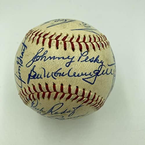 Прекрасен бейзболен мач на Звездите 1963 г., С автограф от Нели Фокс и Карл Ястржемски JSA COA - Бейзболни топки с автографи