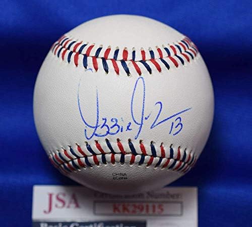 Ози Гийен JSA Coa с автограф в Атлантическия лийг бейзбол
