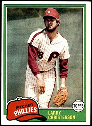 1981 Topps 346 Лари Кристенсон Филаделфия Филис (Бейзболна картичка), БИВШ Филис