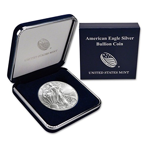 2011 Сребърен Орел В кутия за Подарък Монетния двор на САЩ за 1 долар Диамант, Без да се прибягва