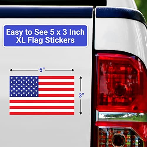 Флаг на САЩ премиум-клас на американското производство 3x5 в опаковка от 10 ваденки. Червени, бели и сини винил America