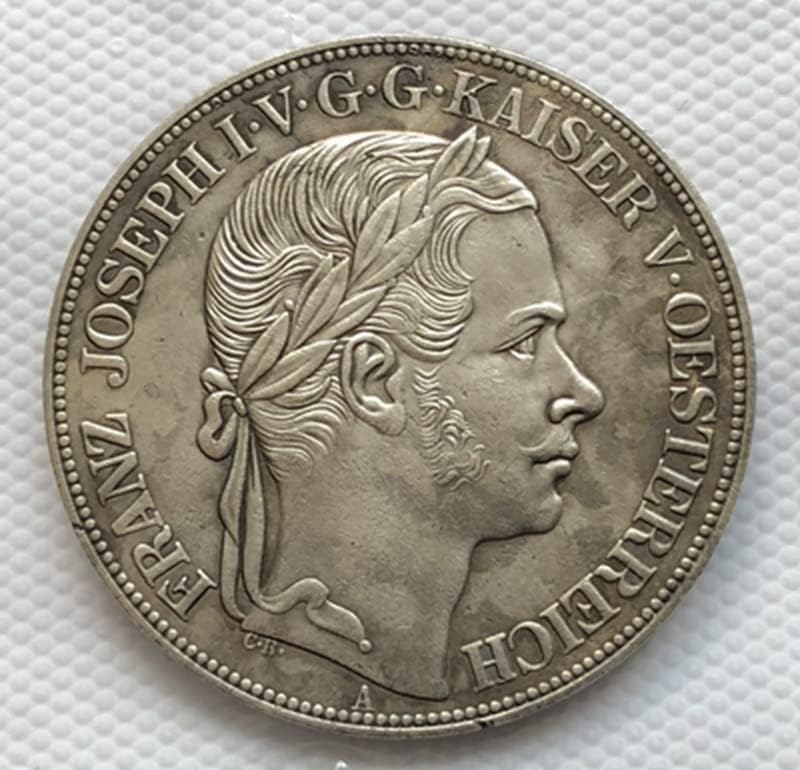 1857 Австрийските Медни Монети със сребърно покритие Антични Монети Събиране на Монети ръчно изработени може да Угаси