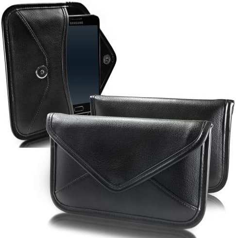 Калъф BoxWave, който е Съвместим с Umidigi F1 Play (Case by BoxWave) - Луксозни Кожена чанта-месинджър, чанта-плик от