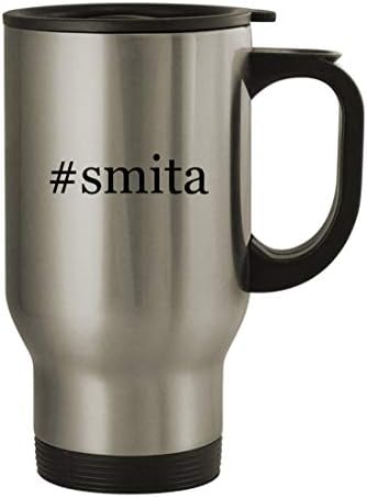 Подарък дрънкулки #smita - Пътна Чаша от Неръждаема Стомана с тегло 14 грама, Сребрист