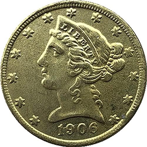 1906 Американски Монети Liberty Орел, Златна Криптовалюта, Любима Монета, Реплика, Възпоменателна Монета, Са Подбрани
