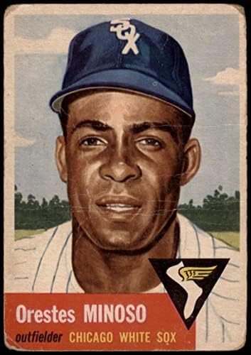 1953 Topps 66 Мини Миносо Чикаго Уайт Сокс (Бейзболна картичка) ИСТИНСКИ Уайт Сокс