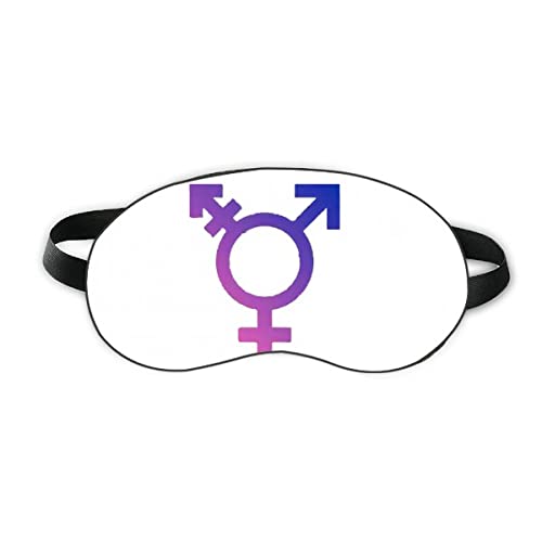 Полова Идентичност Преливащи Равенство Защита За Очите От Сън Мека Нощна Превръзка На Очите На Сивата Чанта За Носене