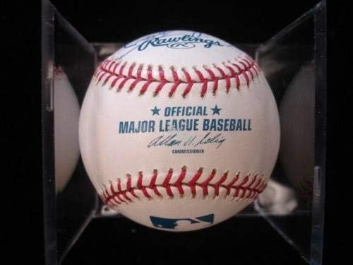 Майк Торес с Автограф от Официалния Представител на Мейджър лийг бейзбол B & E Holo - Бейзболни Топки с Автографи