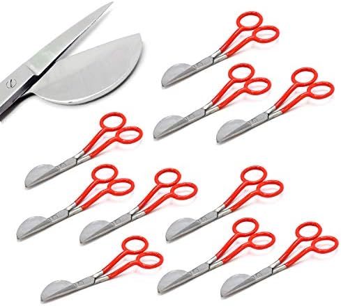 10 × Червени Ножици Утконос 6 Нож за ремонт на мокети от Неръждаема Стомана, от онлайн магазин G. S