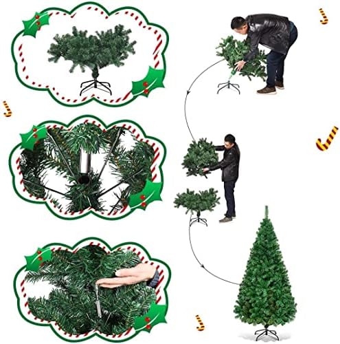8-подножието на Изкуствена Коледна елха Коледна Бор с Масивни Метални Крака Са подходящи за декорация на тържества в