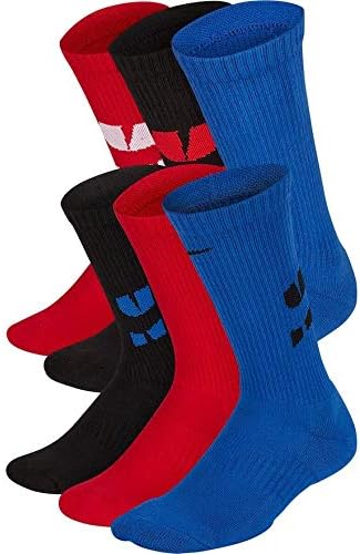 Найки унисекс-детски чорапи Найки всеки ден с мека подплата Graphic Crew (6 двойки)